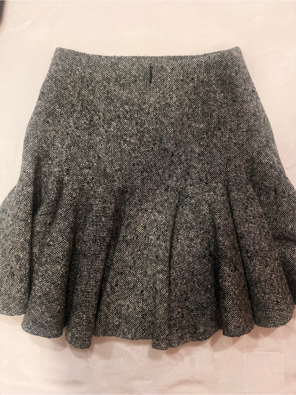 Vintage Alexander McQueen FW2004 Grey Lana Wool Skirt — Made in Italy — Archive